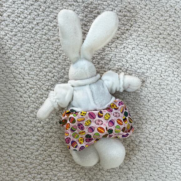 Jo-Ann Stores Easter Bunny Rabbits Plush Toy Shelf Sitters Boy/Girl 10" Set of 2 - Picture 4 of 10